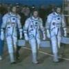 Crew departs for launch pad