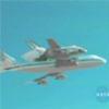 Aerial views of shuttle ferry flight