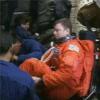 Suiting up for the trip home