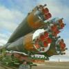Soyuz rocket rollout