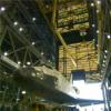 Discovery's arrival in VAB