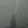 Pad struck by lightning