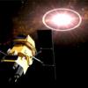 Distant space explosion
